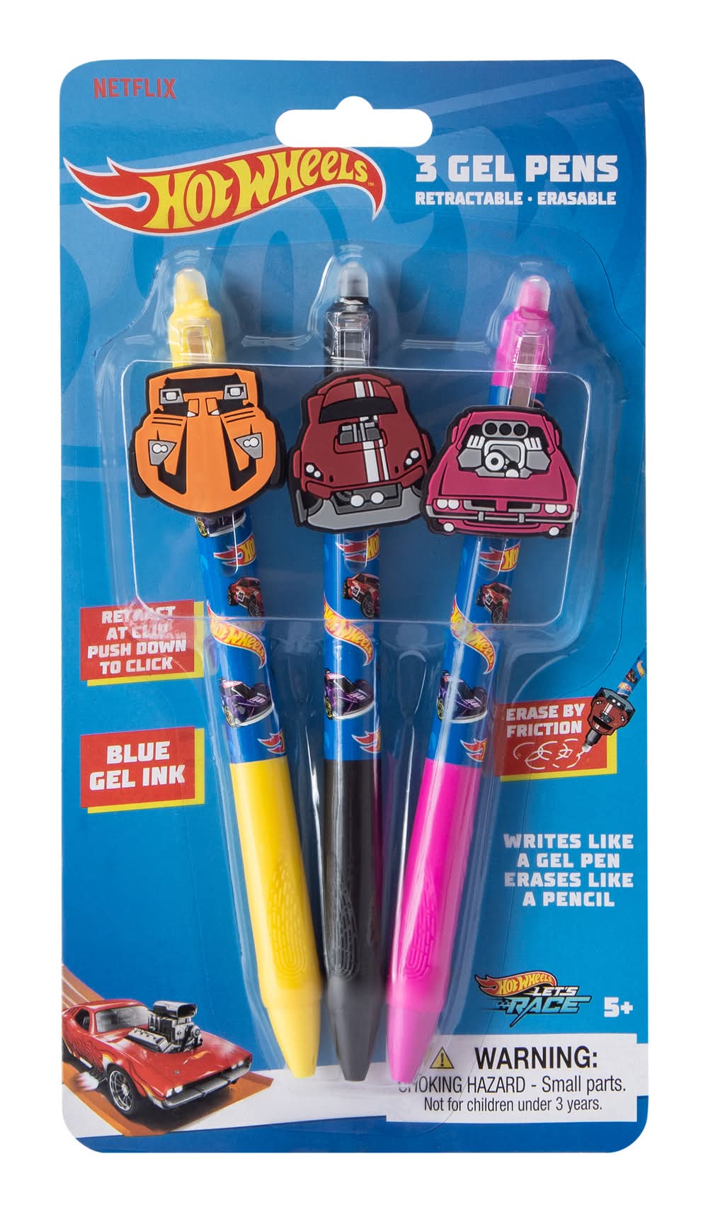 Licensed Gel Pens 3-Pack Hot Wheels