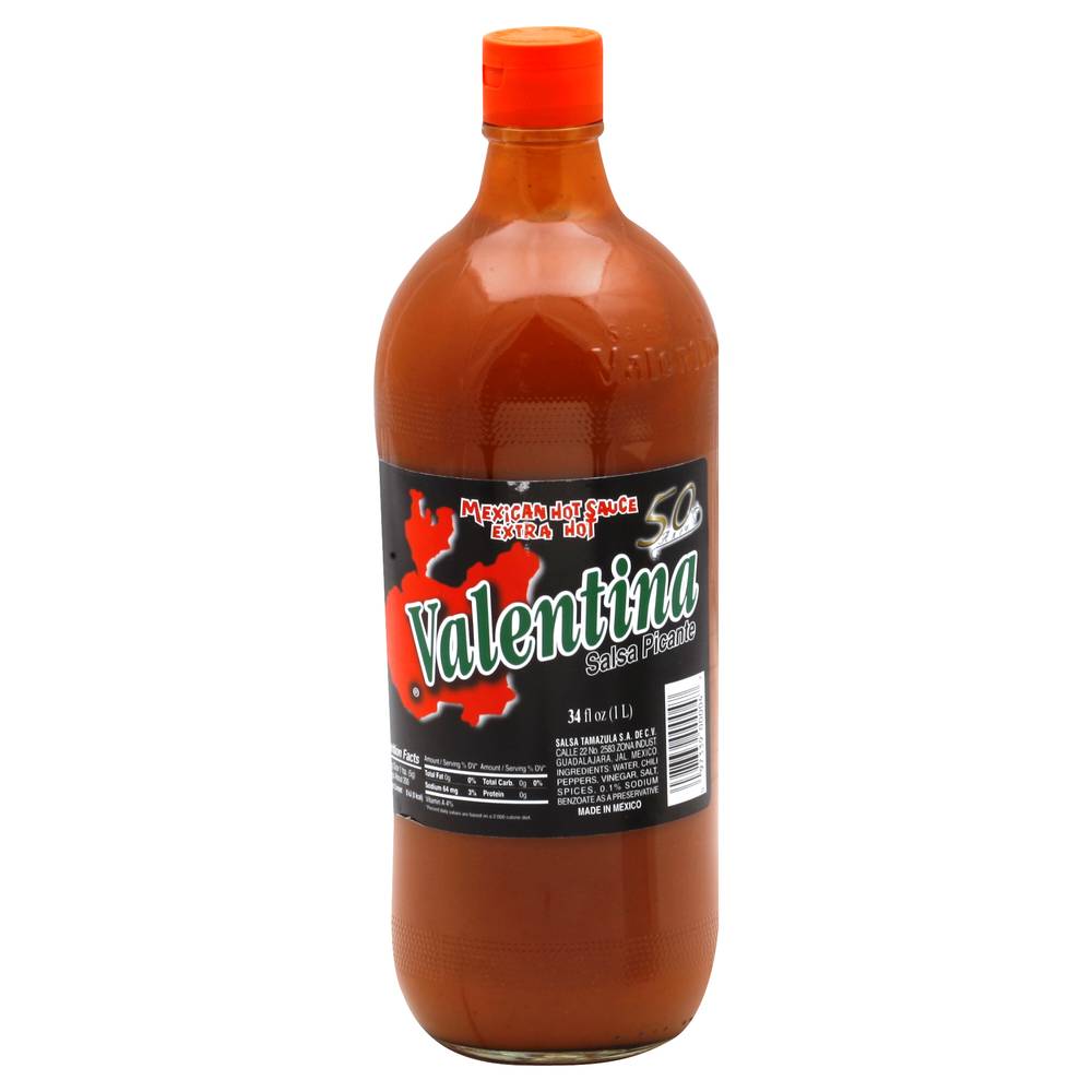 Valentina Mexican Extra Hot Sauce Salsa Picante (34 fl oz)