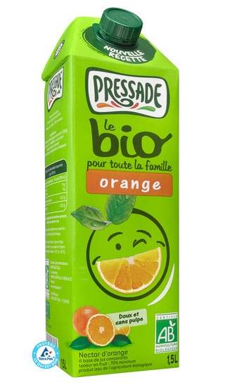 Pressade - Nectar d'orange doux et sans pulpe bio (1,5 L)