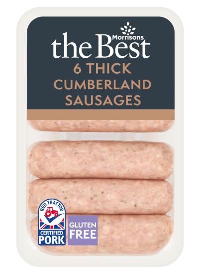 Morrisons The Best Thick Cumberland Sausages (6 pack)