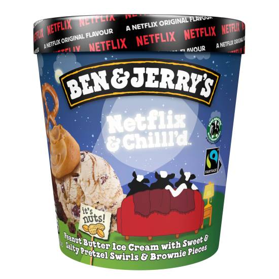 Ben & Jerry's Ice Cream Netflix & Chilll'd (465ml)