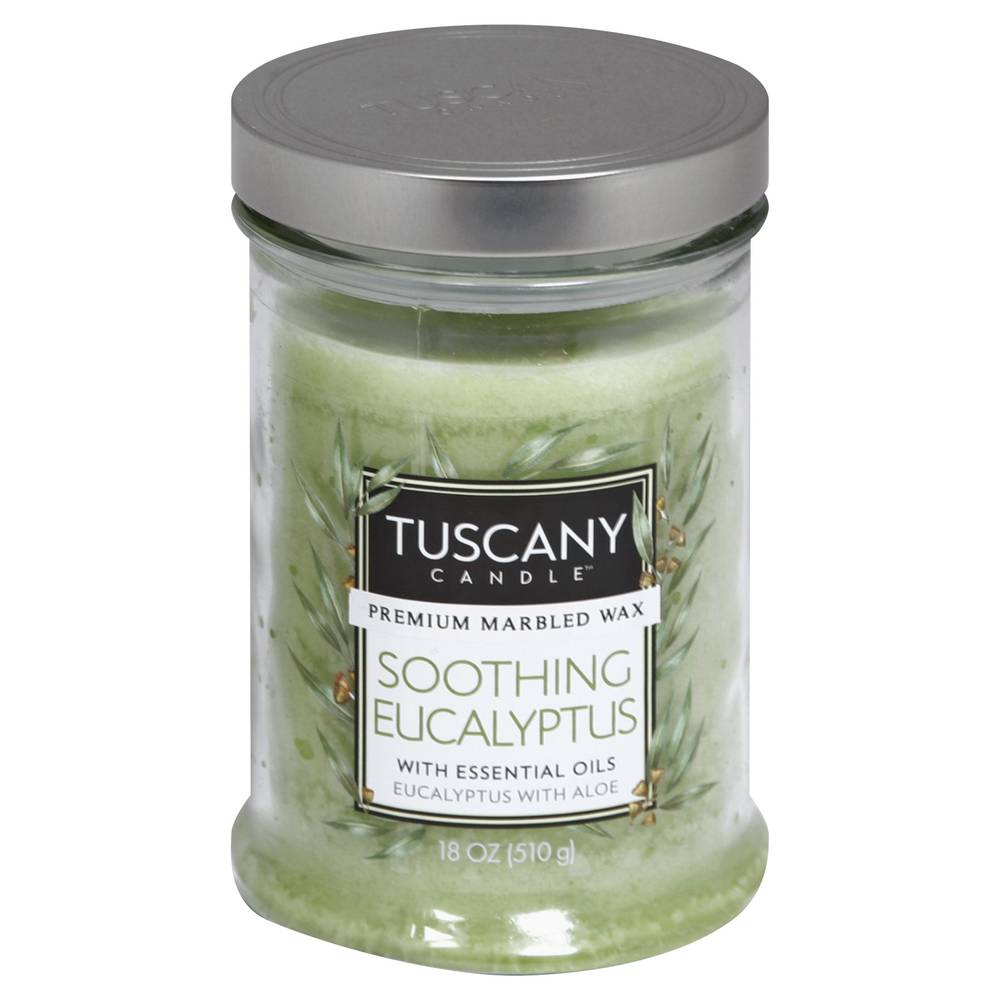 Tuscany Candle Soothing Eucalyptus Marbled Wax (1.12 lbs)