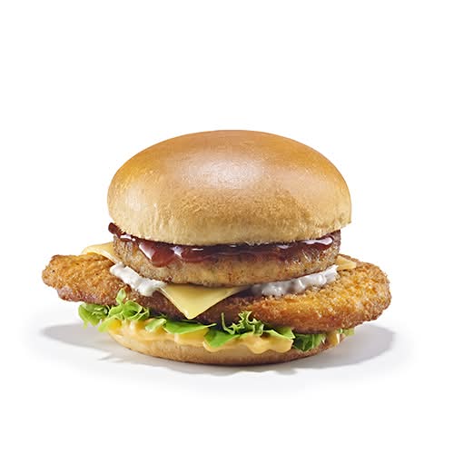 Festive Meatless Chicken & Stuffing Sandwich