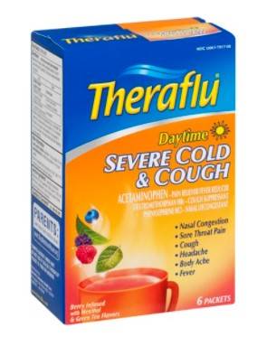 Theraflu Daytime - Severe Cold and Cough, Berry Flavor, 6 Ct (1 Unit per Case)