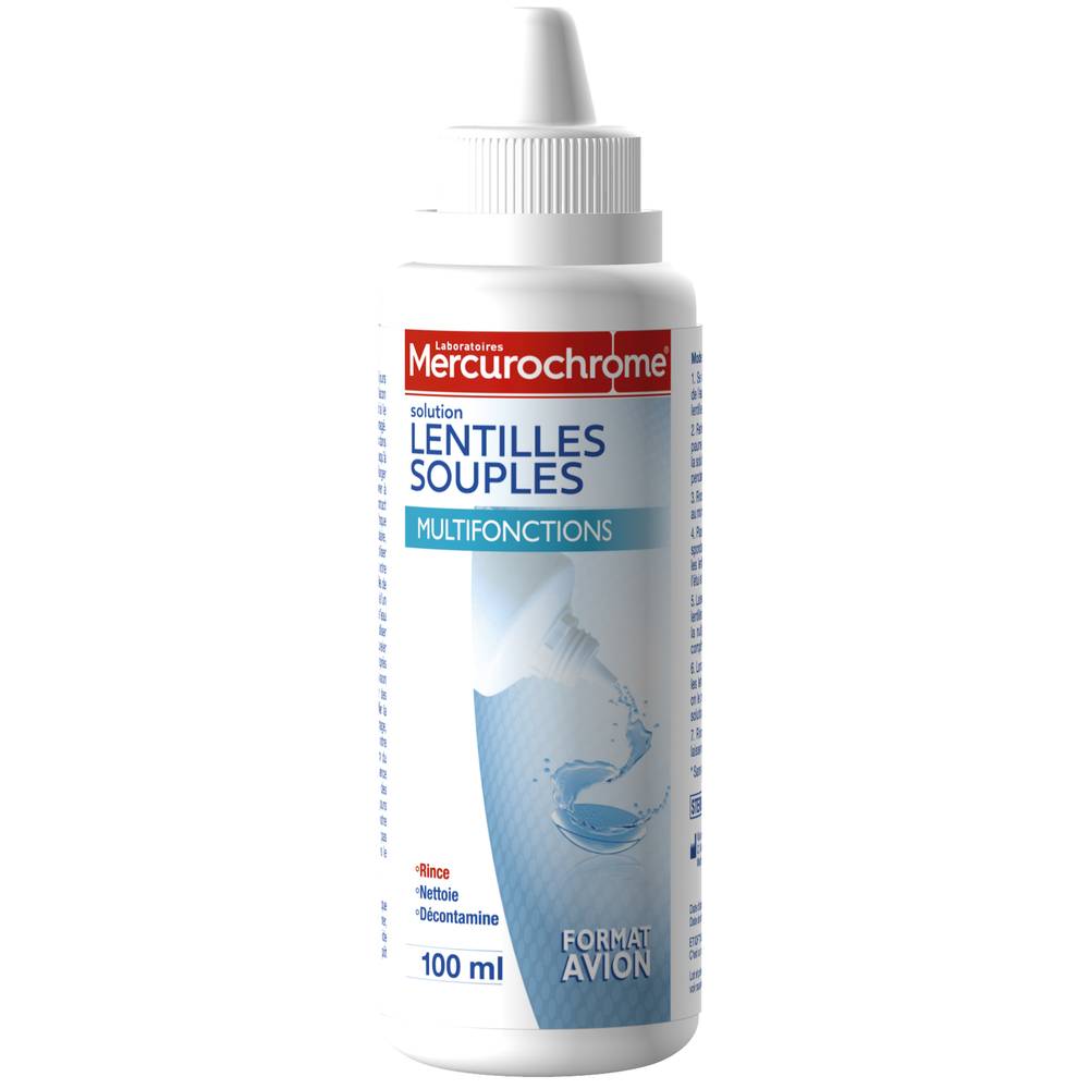 Mercurochromes - Solution lentilles souples (100ml)