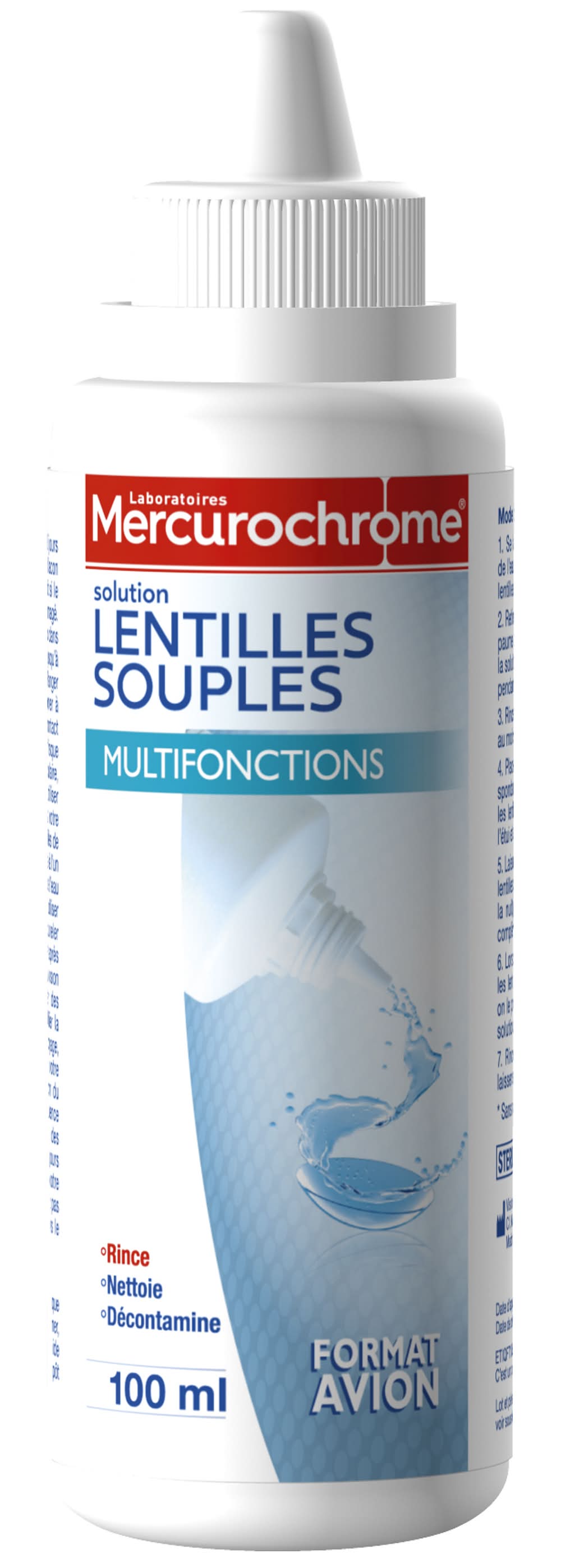 Mercurochromes - Solution lentilles souples (100ml)