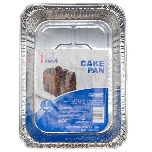 Weis Simply Great Foilware Cake Pan