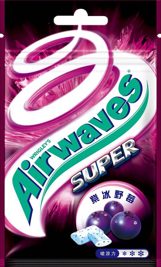 ＡＷ極酷嗆涼紫冰野莓口香糖