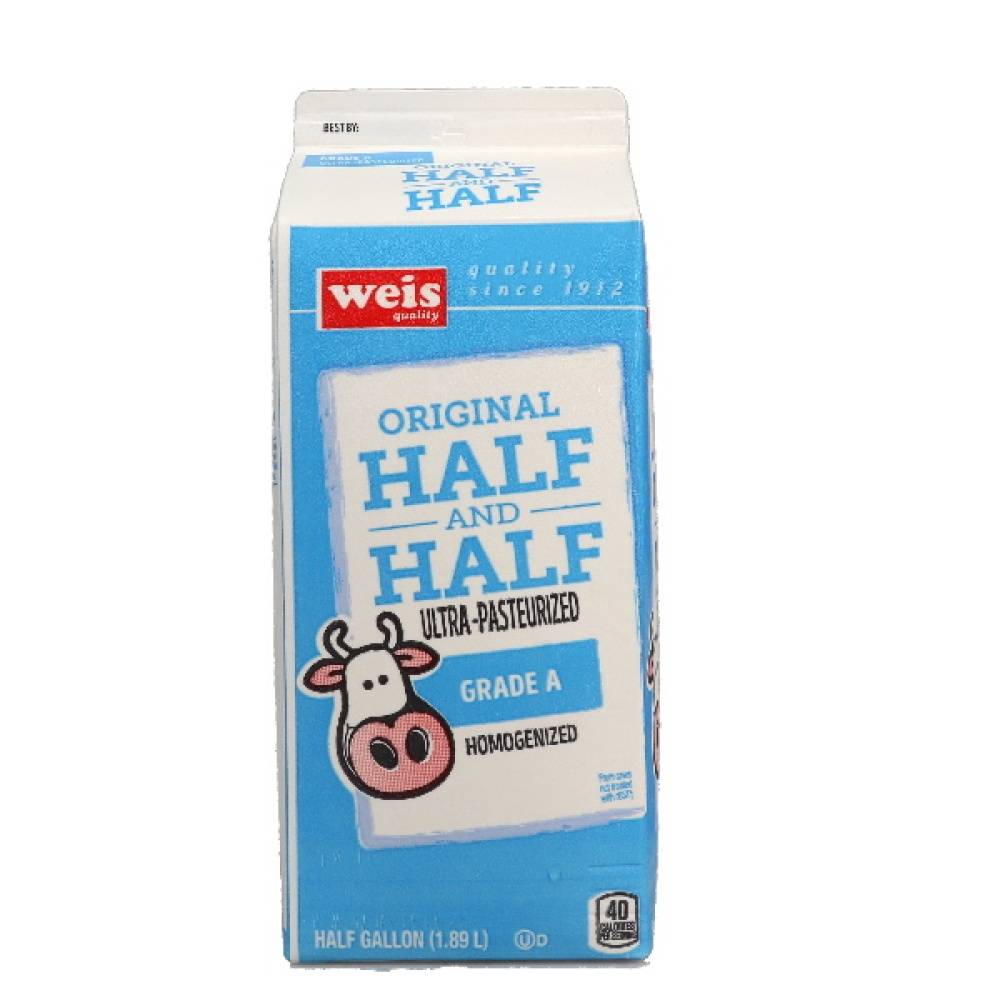 Weis Half and Half Original (0.5 gal)