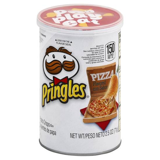 Pringles Grab N' Go Pizza Flavored Potato Crisps