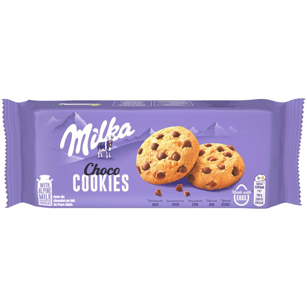 Milka - Cookies aux pépites de chocolat (168g)