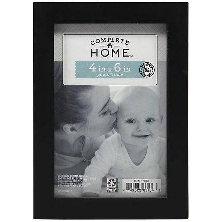 Complete Home Black Gallery 4x6 Inch Photo Frame