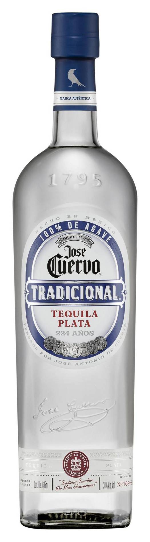 Jose Cuervo · Tequila tradicional plata (695 ml)