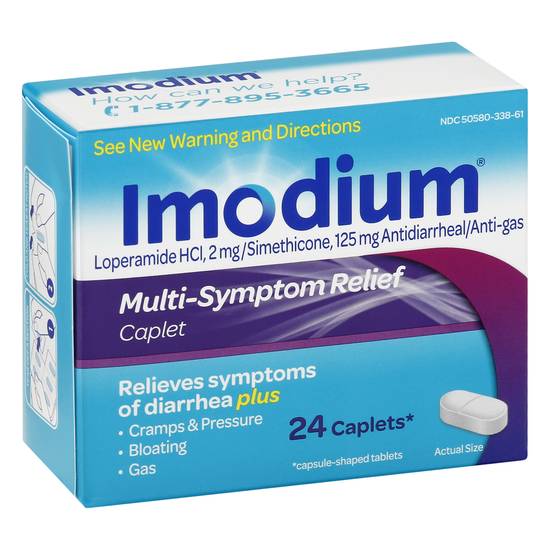 Imodium Caplets Multi-Symptom Relief (24 ct)