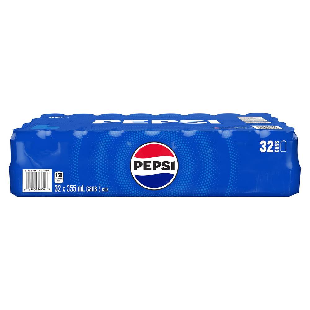 Pepsi - Boisson Gazeuse 355 Ml Paquet De 32