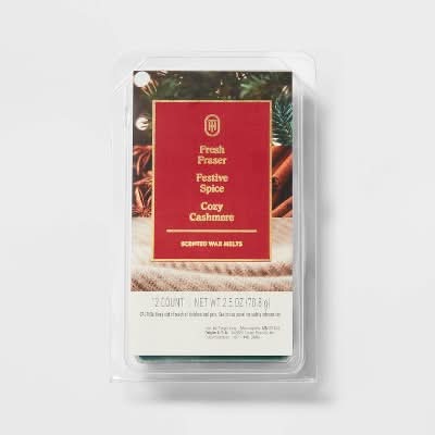 Threshold Fresh Fraser Festive Spice & Cozy Cashmere Scented Wax Melts (2.5 oz, 12 ct)