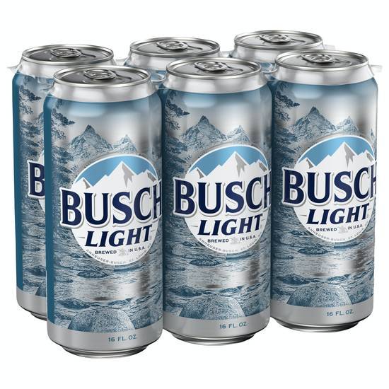 Busch Light Beer (6 x 16 fl oz)