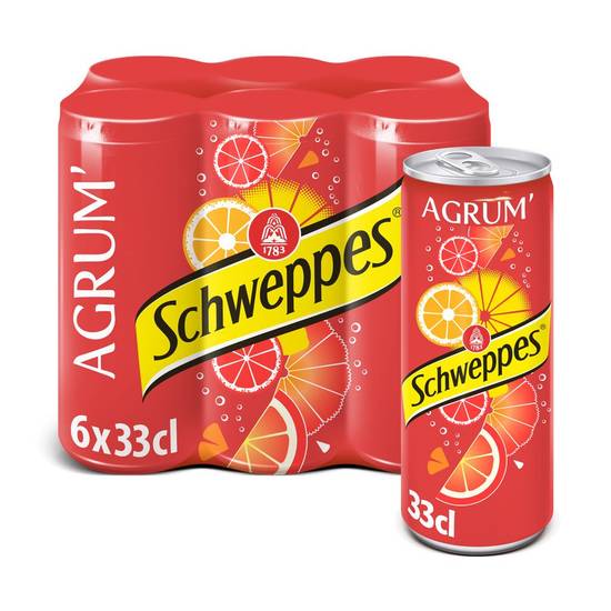 Soda agrumes Schweppes 6x33cl