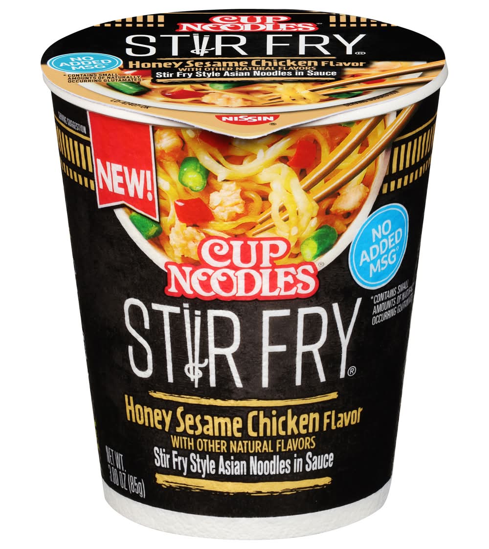 Nissin Stiir Fry Cup Noodles, Honey - Sesame - Chicken (3 oz)