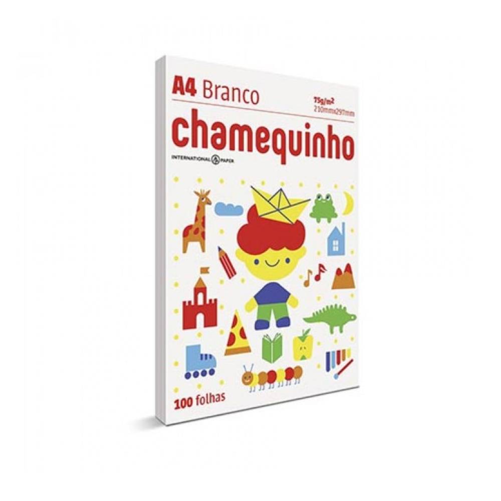 Chamequinho papel sulfite a4 branco (100 folhas)