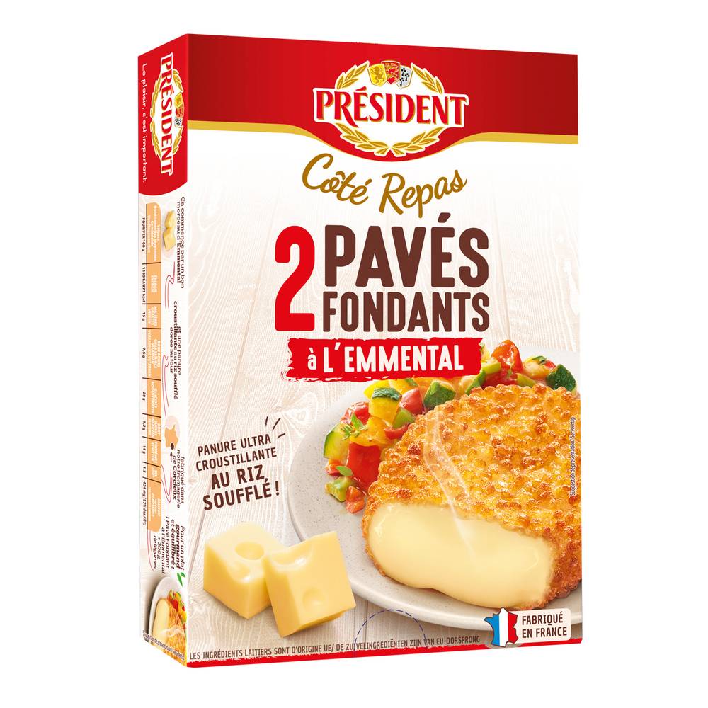 Président - Fromage pavé fondants à l'emmental (2)