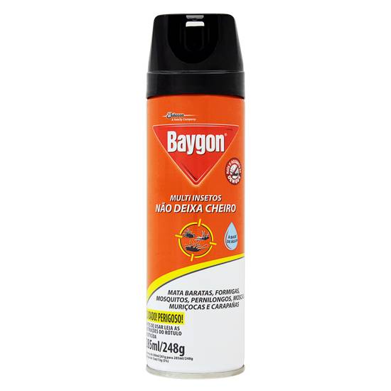 Baygon inseticida aerosol à base de água multi insetos (285 ml)