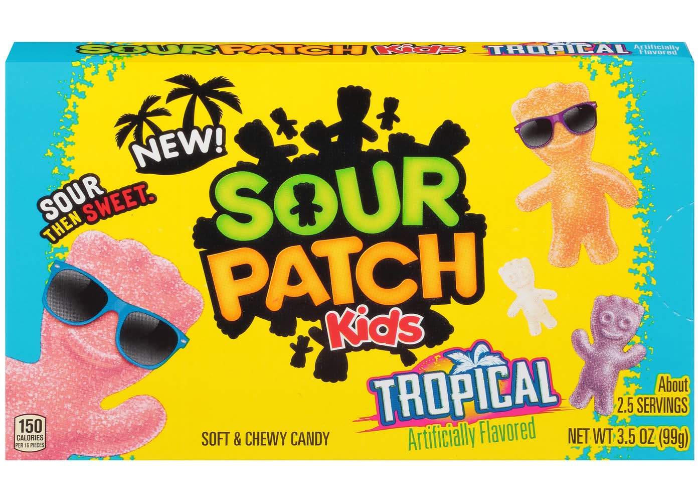 Sour Patch Kids Tropical Flavor Movie Theater Candy Box (3.5 oz)
