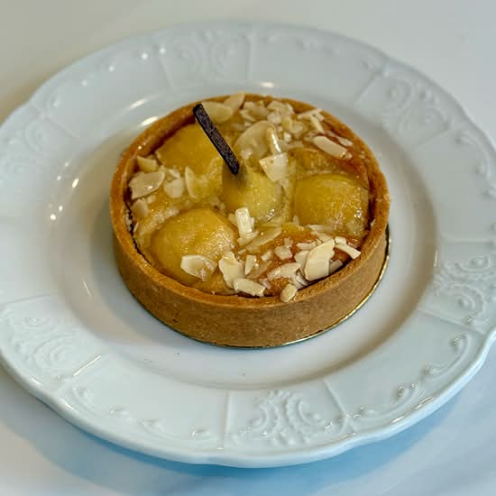 Pear almond tart