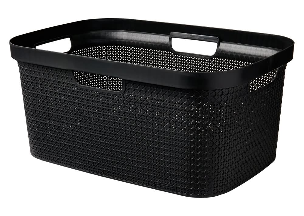 Ezy Storage Decorative Basket, Dark Grey