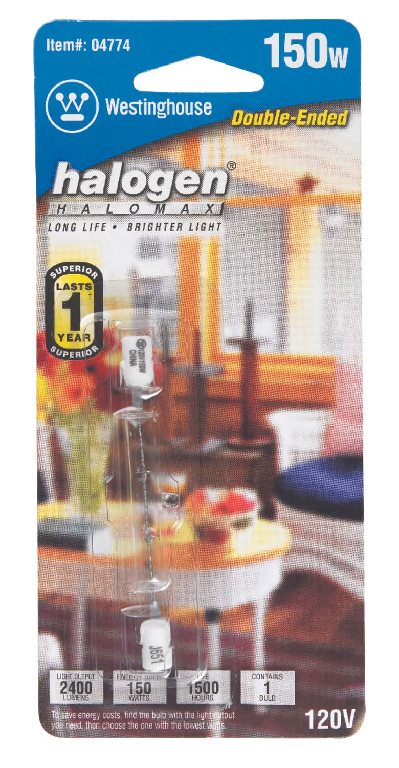 Westinghouse 150 W T3 Double-Ended Halogen Bulb 2,600 Lm White 1 Pk