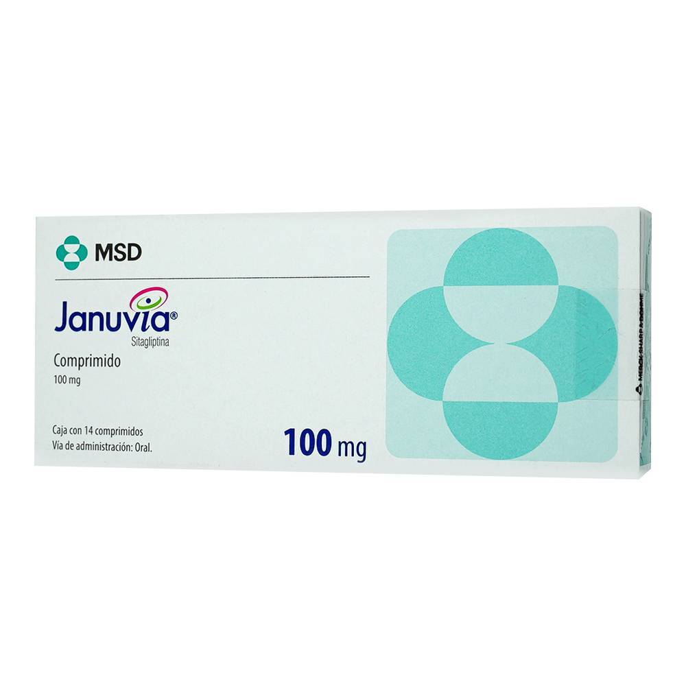 Msd januvia sitagliptina comprimidos 100 mg (14 piezas)