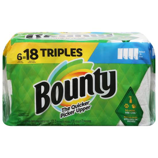 Bounty Select-A-Size Paper Towels Triple Rolls (6 ct)
