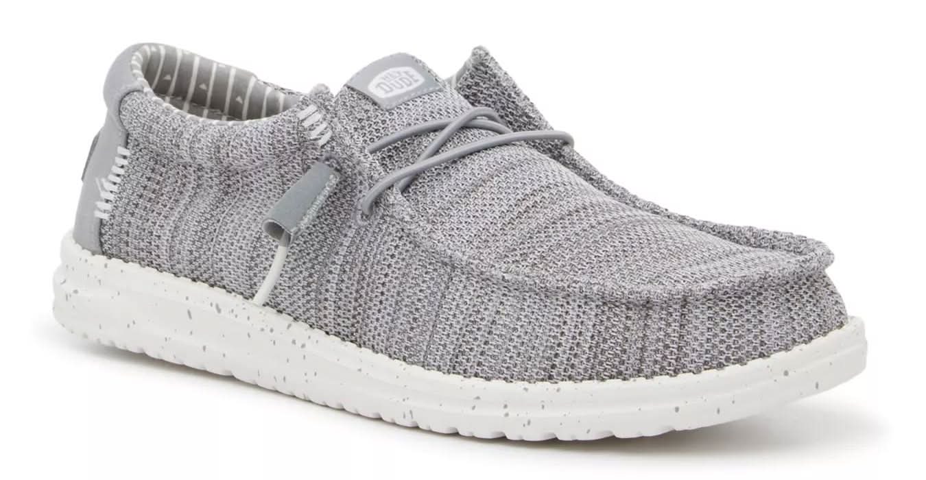 Hey Dude Wally Slip-On - Men's (Grey Wide - 10)