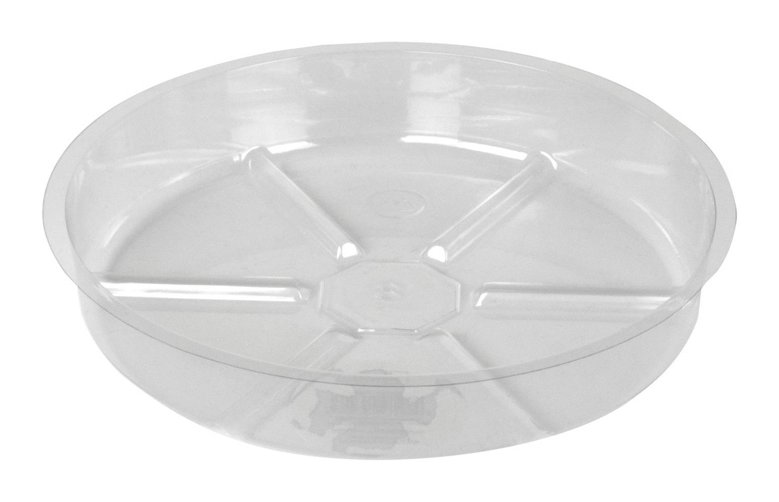 Gardener's Blue Ribbon 8-Inches Clear Plastic Plant Saucer | TS8