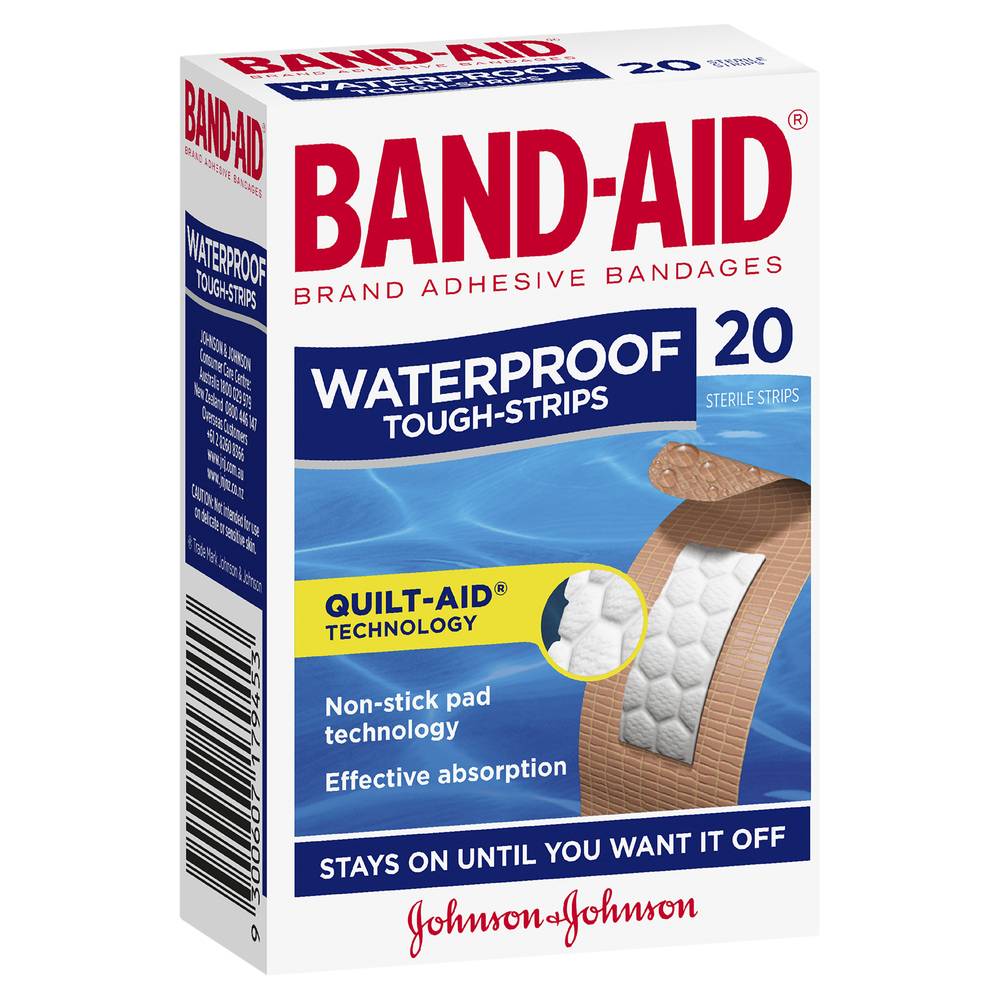 Band-Aid Waterproof Tough Strips 20 pack