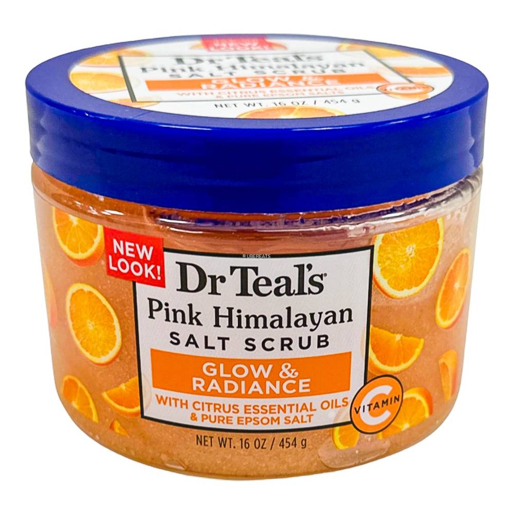 Dr Teal's Pink Himalayan Glow and Radiance Salt Scrub (16 oz)