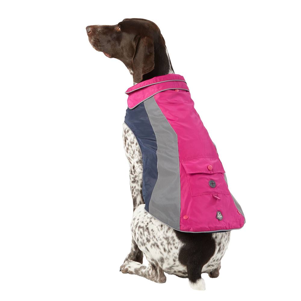 Arcadia Trail™ 3-in-1 Multiwear Outdoor Dog Coat (Color: Pink, Size: Small)