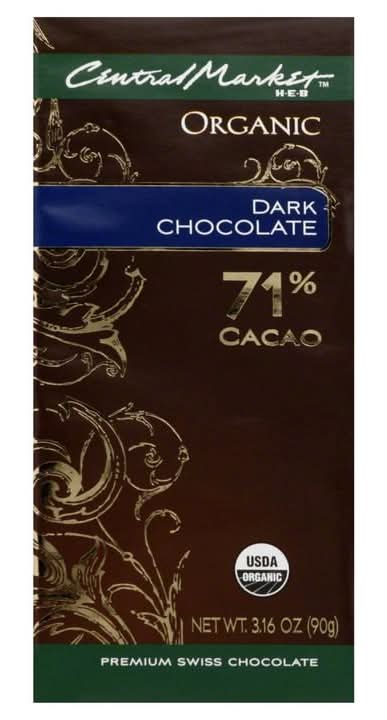 Central Market · Chocolate oscuro 71% (90 g)