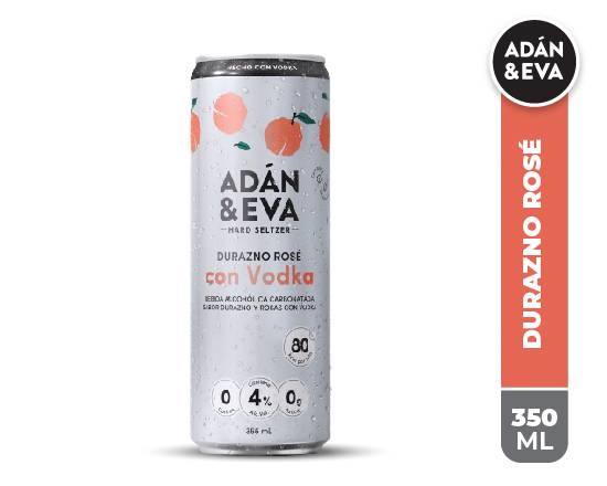 Adán & eva bebida con vodka (355 ml) (durazno rosé)