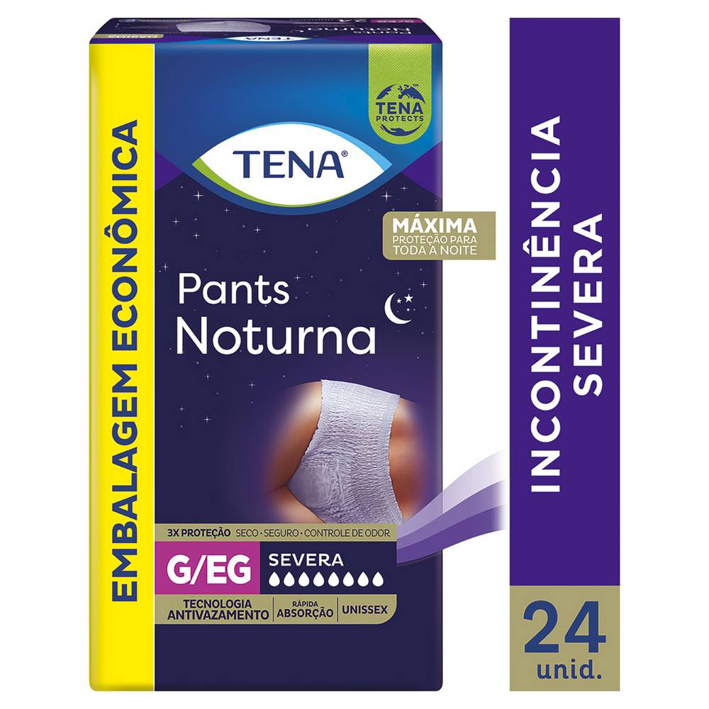 Tena roupa íntima descartável pants noturna g/eg (24 unidades)