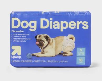 up&up Disposable Dog Diapers, S (18 ct)