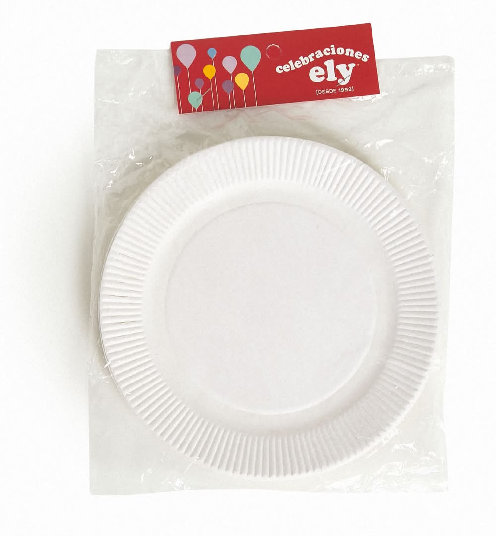 Ely · Plato grande cartón (12 un)