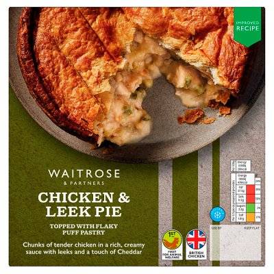 Waitrose & Partners A Classic Recipe Chicken & Leek Pie (550g)