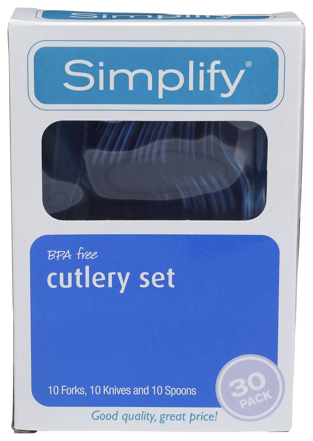 Simplify Plastic Cutlery Assorted Set