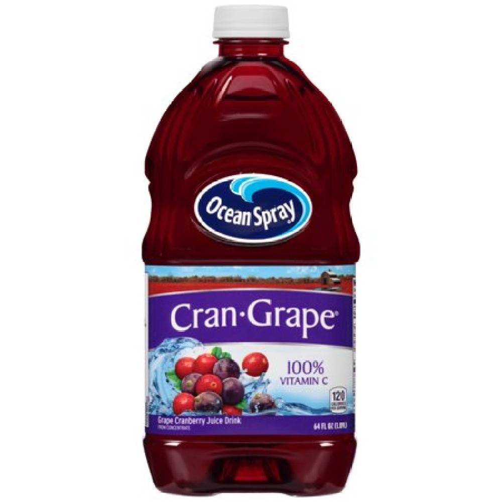 Ocean Spray 100% Vitamin C Juice, Cranberry-Grape (64 fl oz)