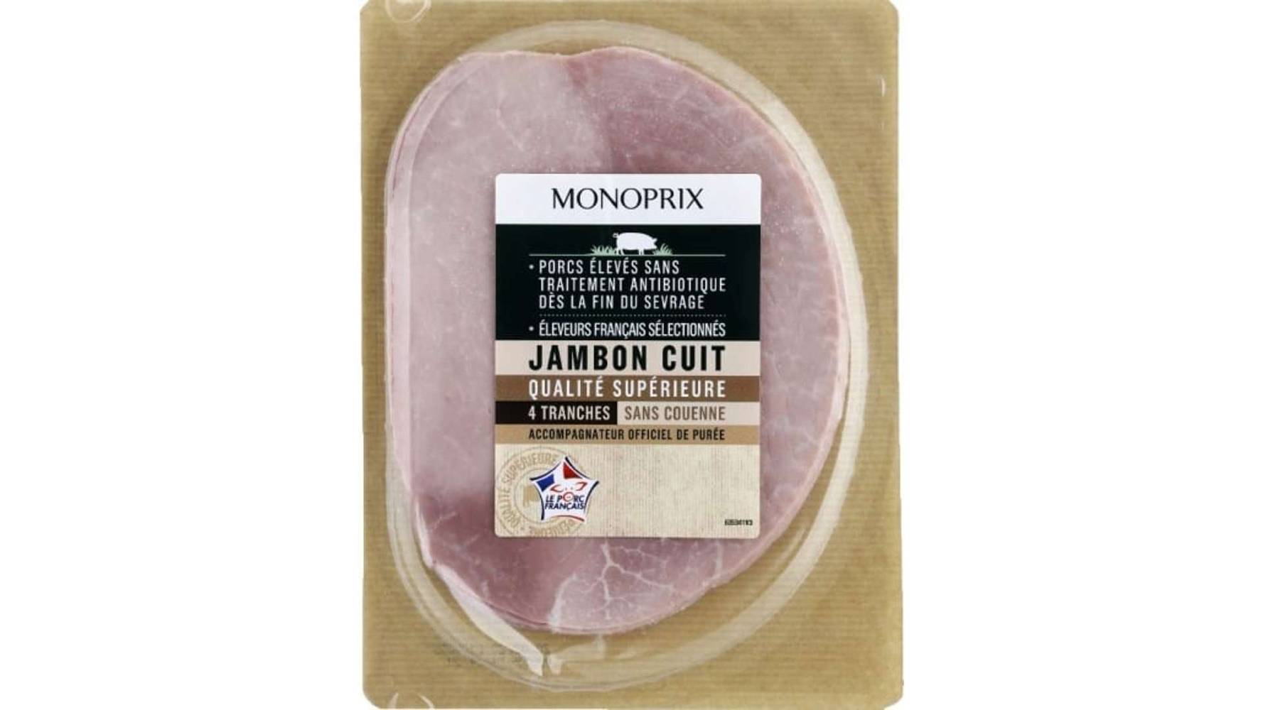 Monoprix - Jambon cuit qualité supérieure