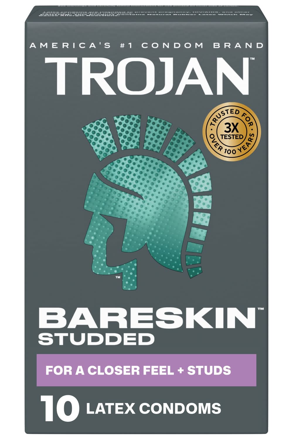 ebony male masturbating Trojan Studded Bareskin Premium Lubricant Condoms – Trusted by Shoppers for  General Health Maintenance | Condoms
