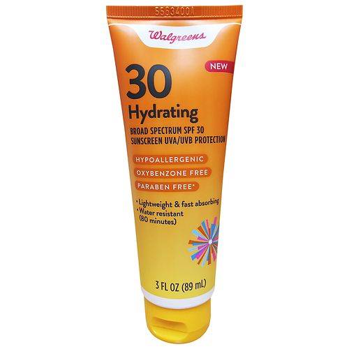 Walgreens Hydrating Sunscreen Lotion SPF 30 - 3.0 oz