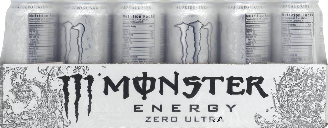 Monster Zero Ultra Energy Drink (24 x 16 fl oz)
