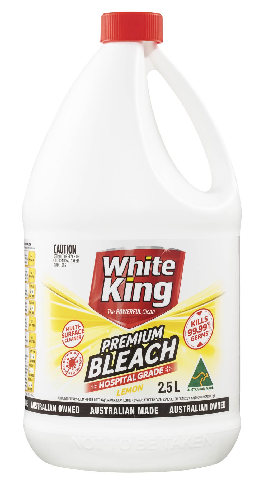 White King Premium Bleach, Lemon (2.5L)